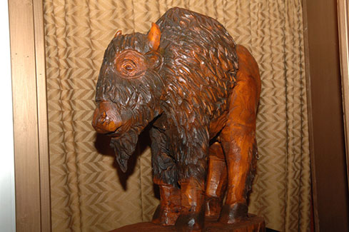 Carved Buffalo
